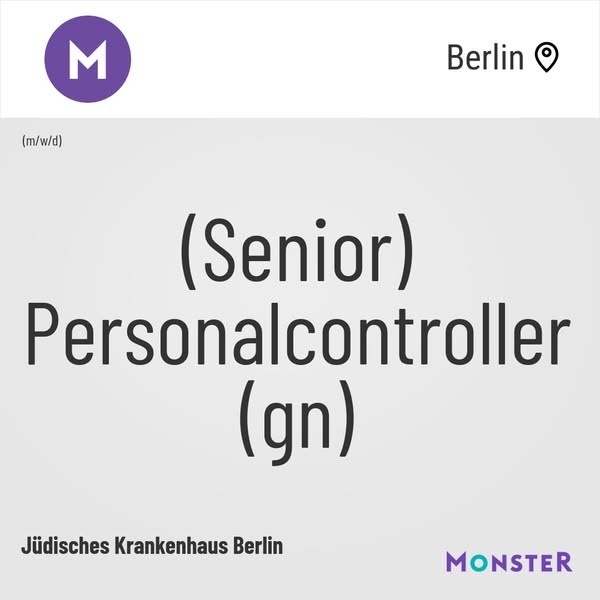 (Senior) Personalcontroller (gn)